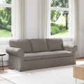 Sofa Taupe 215 x 82 x 80 cm Stoff