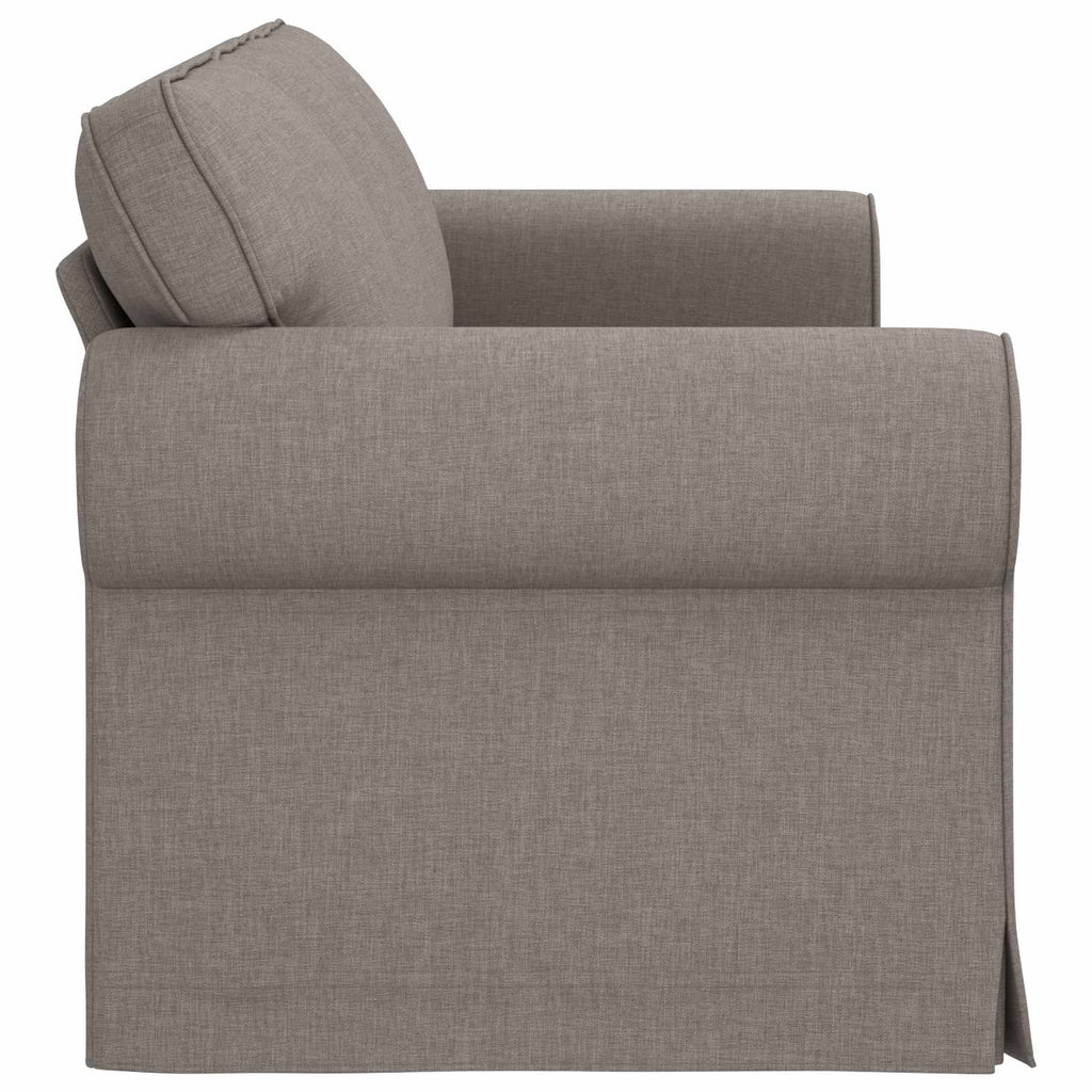 Sofa Taupe 215 x 82 x 80 cm Stoff