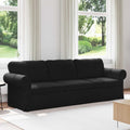 Sofa Schwarz 245 x 82 x 80 cm Stoff