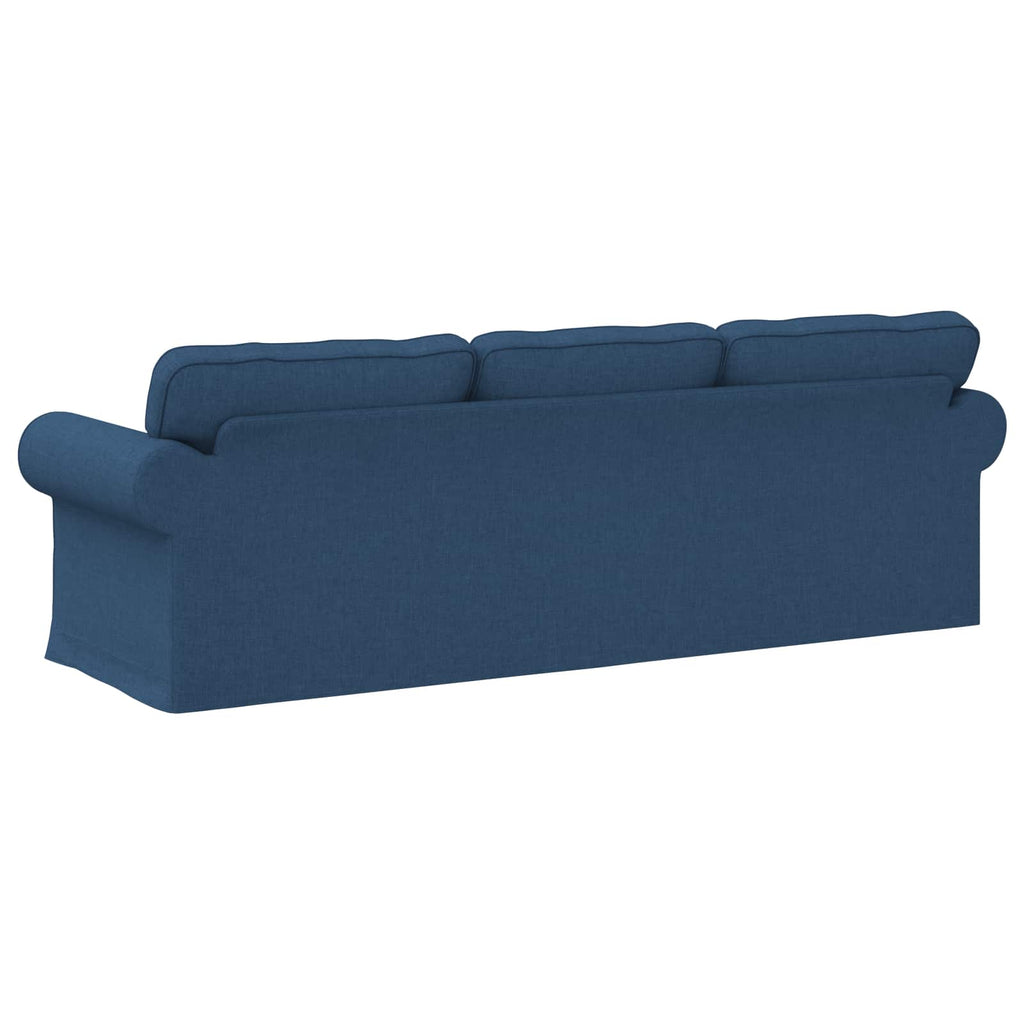 Sofa Blau 245 x 82 x 80 cm Stoff