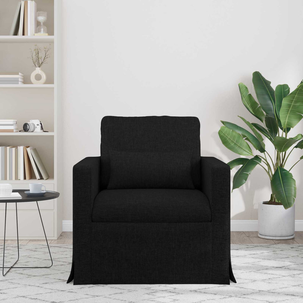 Sofa Schwarz 78 x 78 x 80 cm Stoff