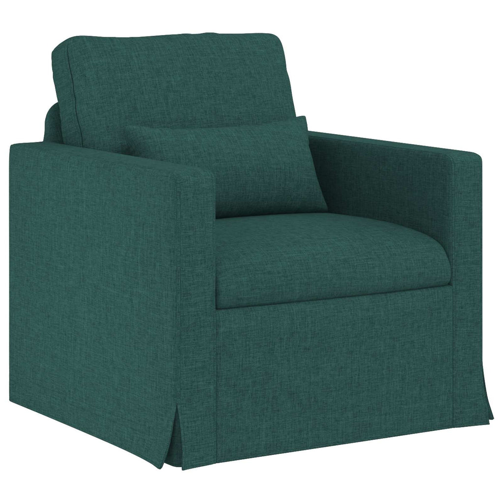 Sofa Dunkelgrün 78 x 78 x 80 cm Stoff