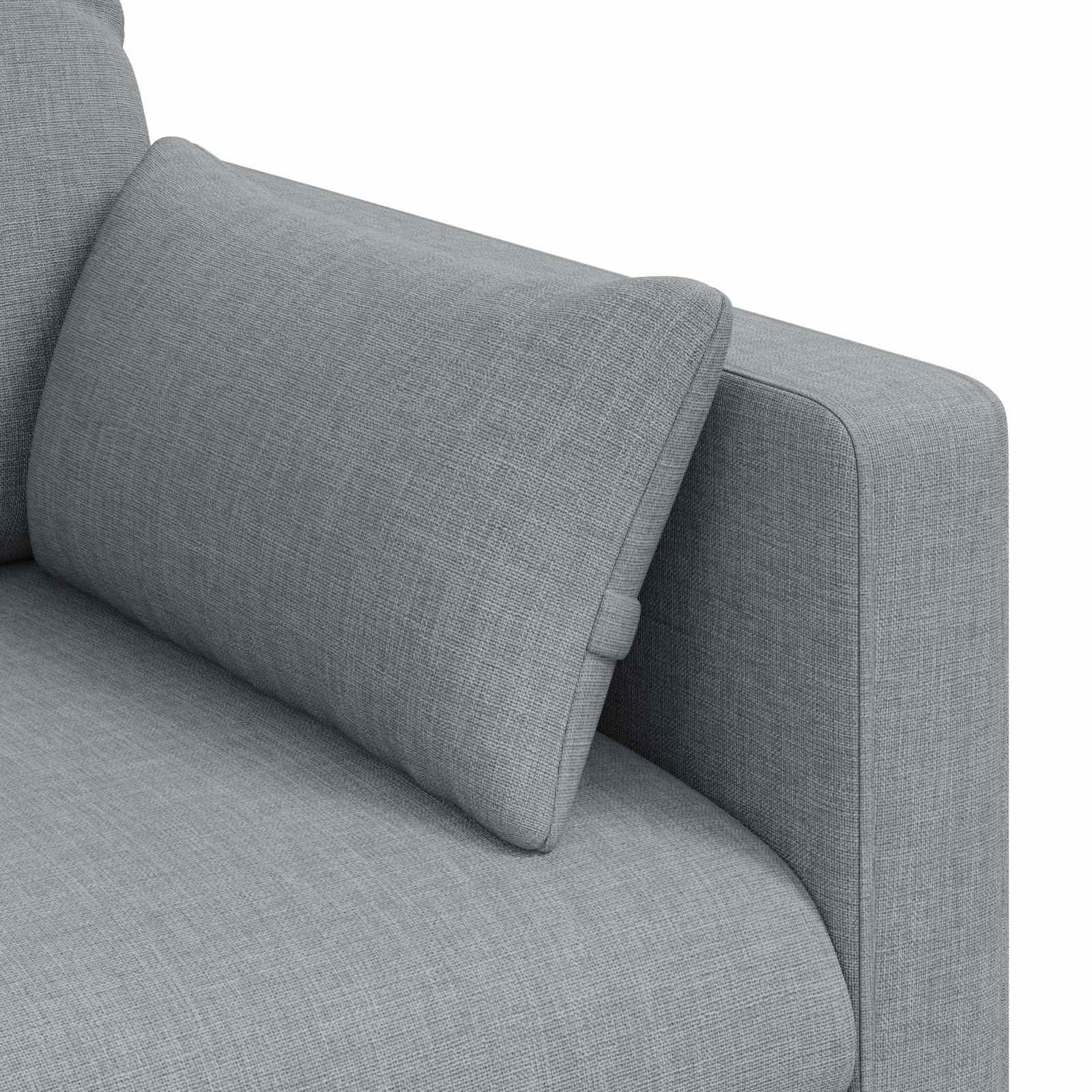 Sofa Hellgrau 139 x 78 x 80 cm Stoff