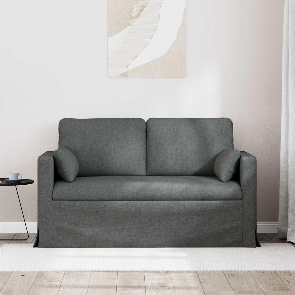 Sofa Dunkelgrau 139 x 78 x 80 cm Stoff