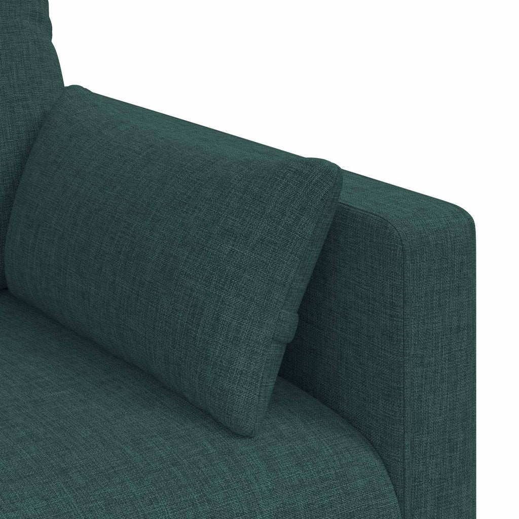 Sofa Dunkelgrün 139 x 78 x 80 cm Stoff