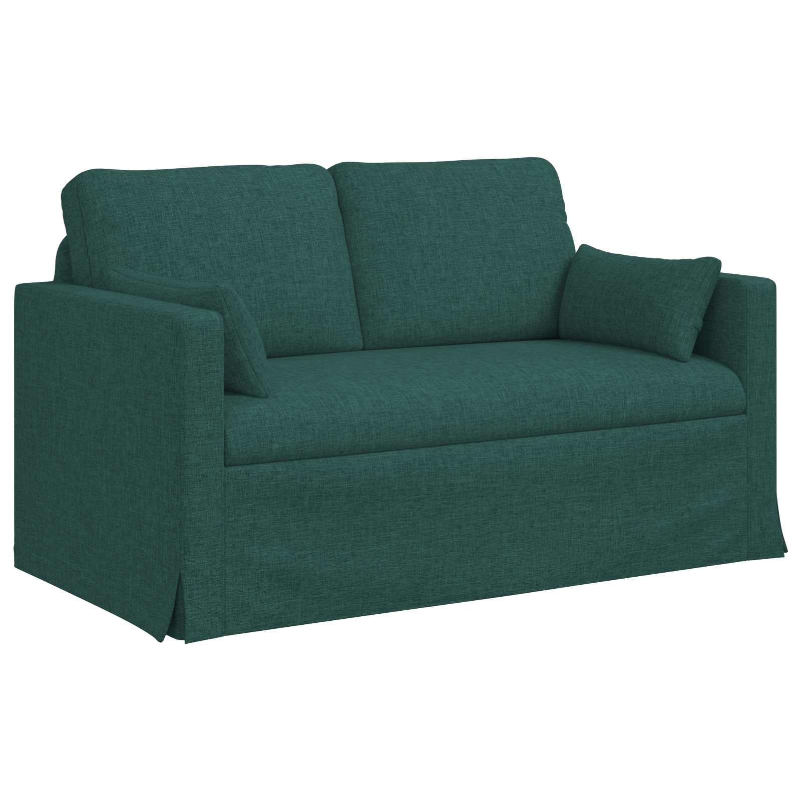 Sofa Dunkelgrün 139 x 78 x 80 cm Stoff