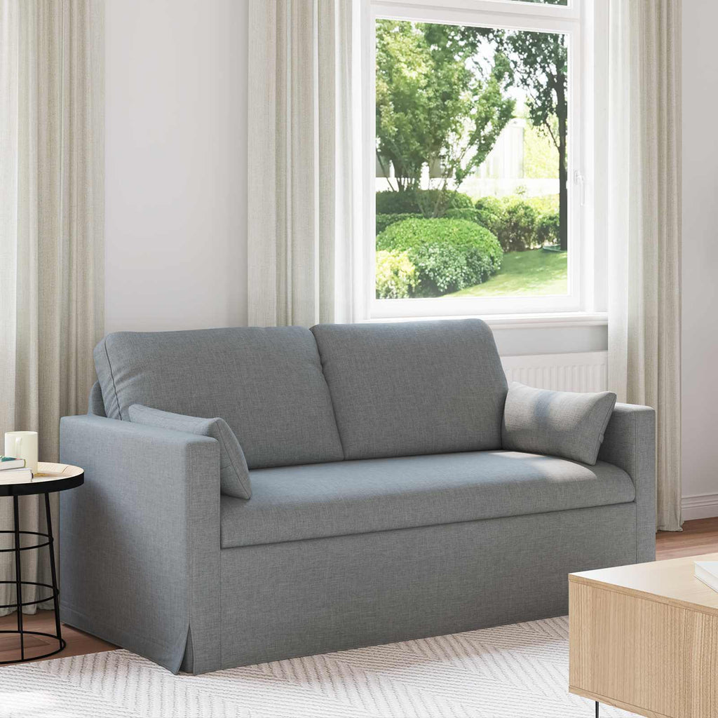 Sofa Hellgrau 158 x 78 x 80 cm Stoff