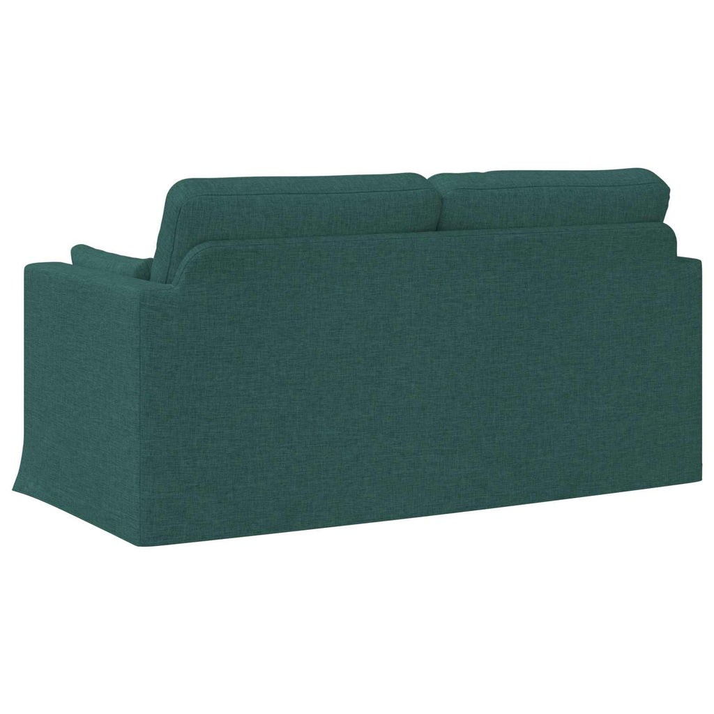 Sofa Dunkelgrün 158 x 78 x 80 cm Stoff
