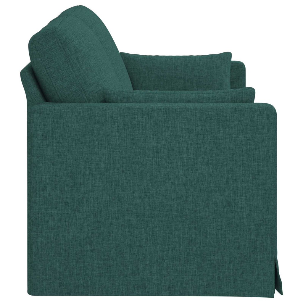 Sofa Dunkelgrün 158 x 78 x 80 cm Stoff