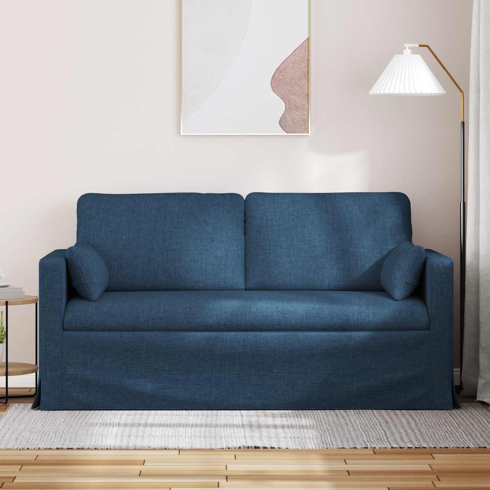 Sofa Blau 158 x 78 x 80 cm Stoff
