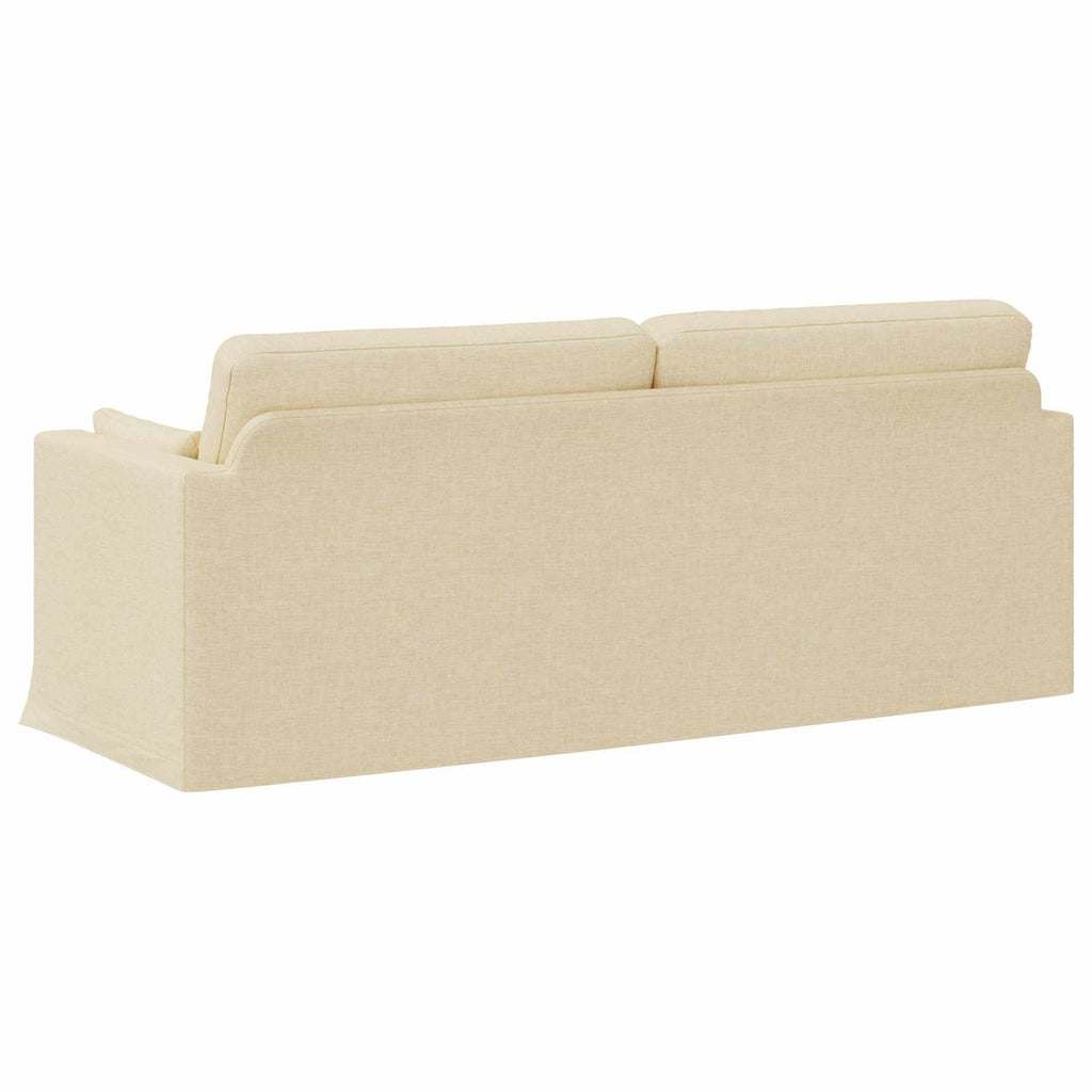 Sofa Creme 198 x 78 x 80 cm Stoff