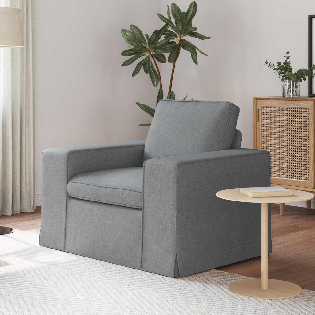 Sofa Hellgrau 103 x 80 x 82 cm Stoff