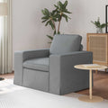Sofa Hellgrau 103 x 80 x 82 cm Stoff