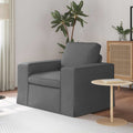 Sofa Dunkelgrau 103 x 80 x 82 cm Stoff