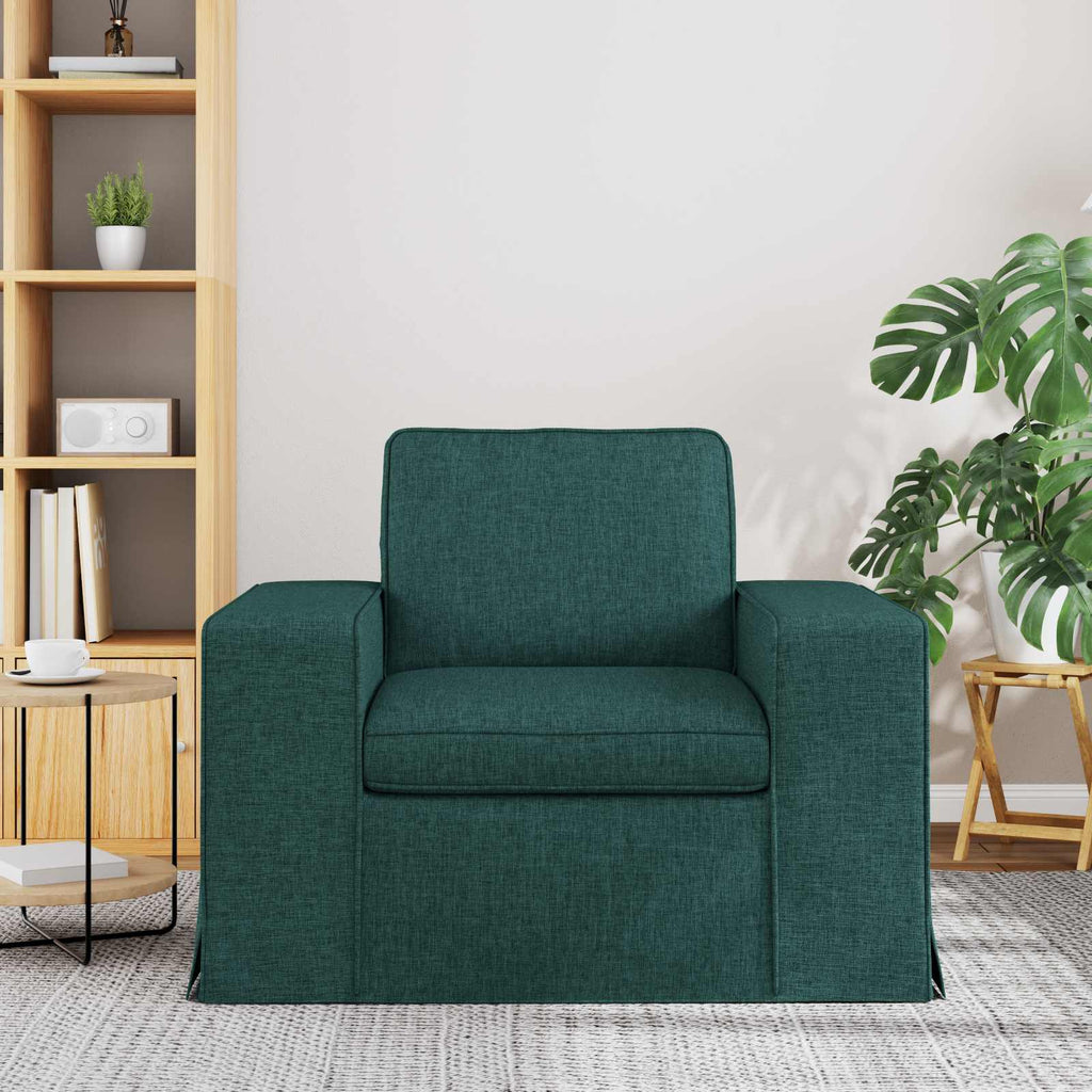 Sofa Dunkelgrün 103 x 80 x 82 cm Stoff
