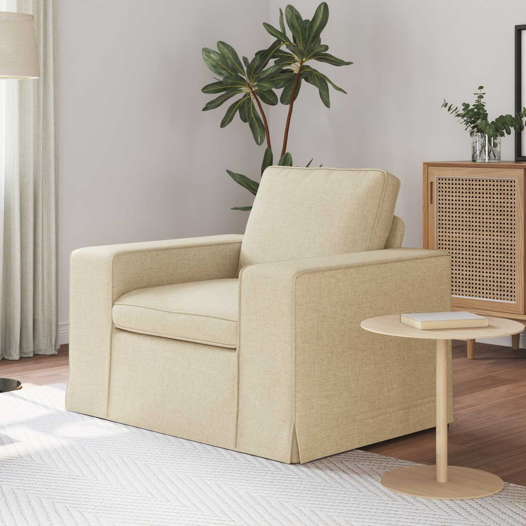 Sofa Creme 103 x 80 x 82 cm Stoff