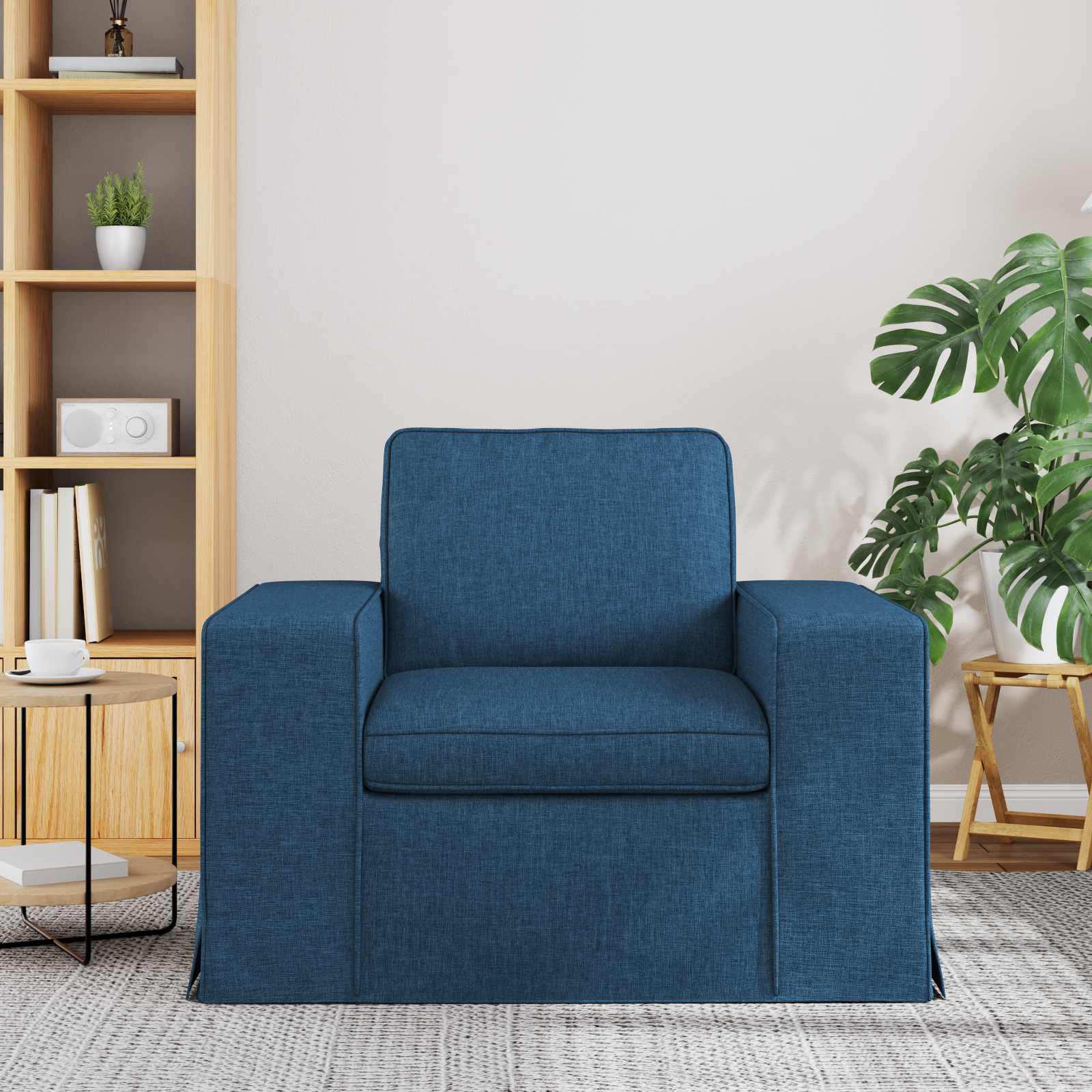 Sofa Blau 103 x 80 x 82 cm Stoff