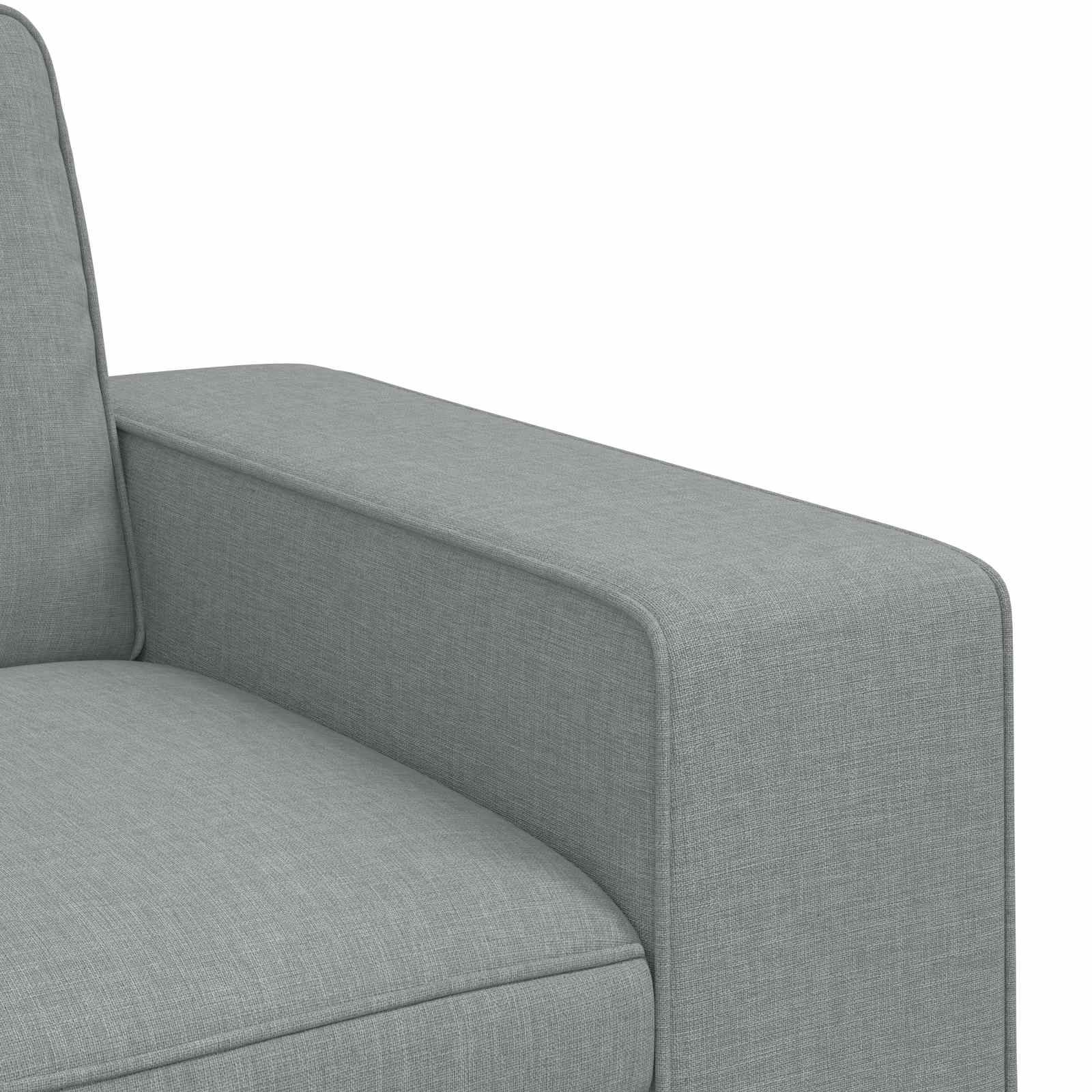 Sofa Hellgrau 162 x 80 x 82 cm Stoff