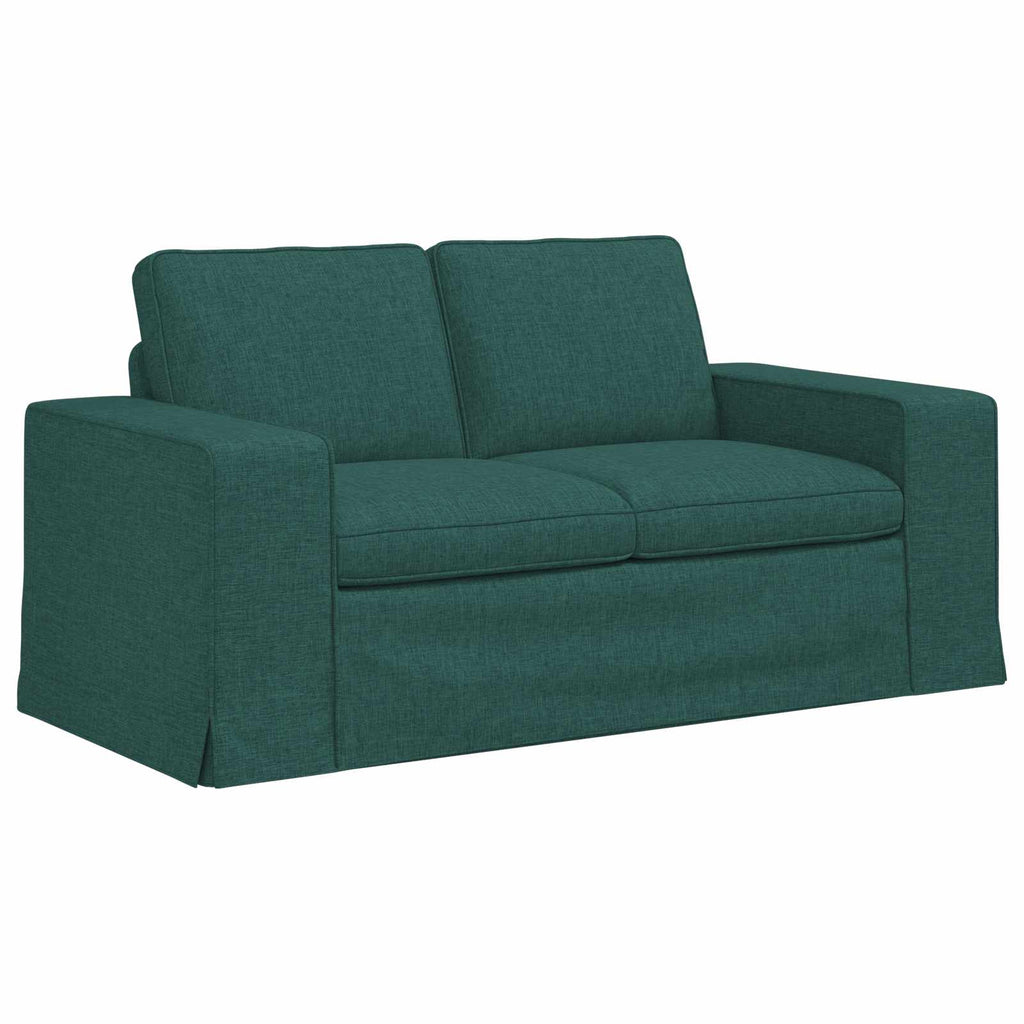 Sofa Dunkelgrün 162 x 80 x 82 cm Stoff