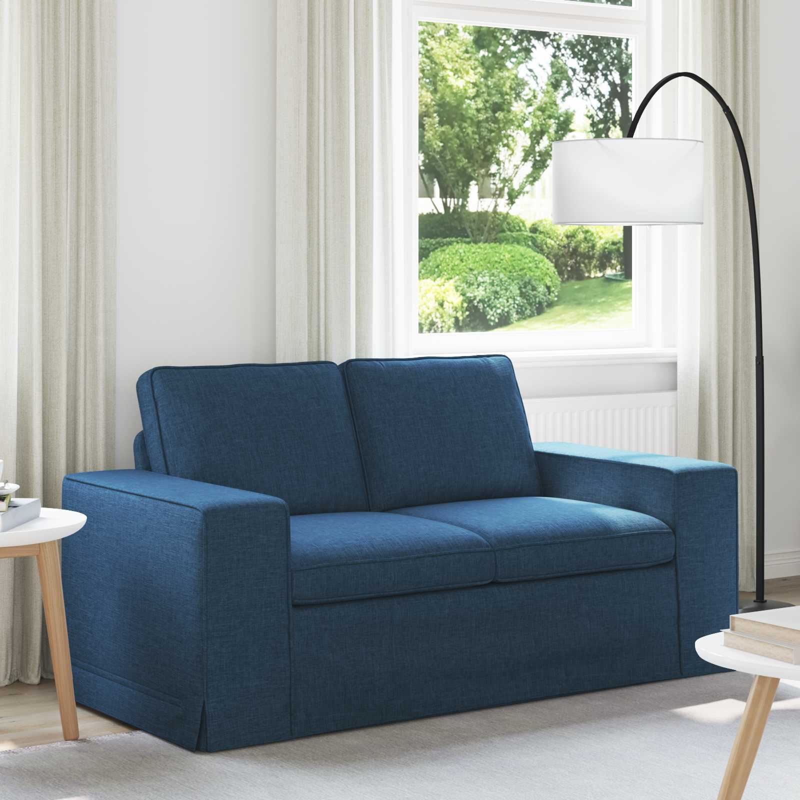 Sofa Blau 162 x 80 x 82 cm Stoff
