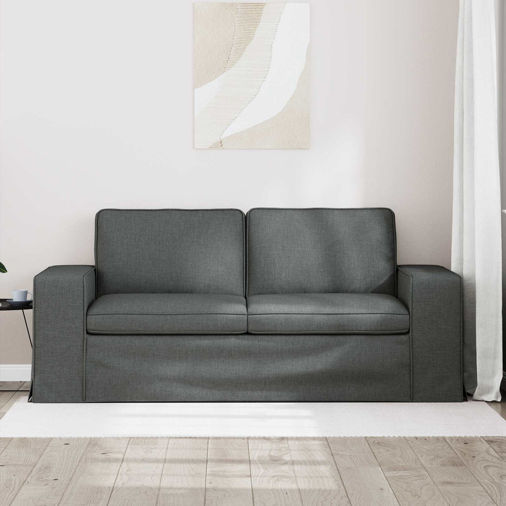 Sofa Dunkelgrau 182 x 80 x 82 cm Stoff