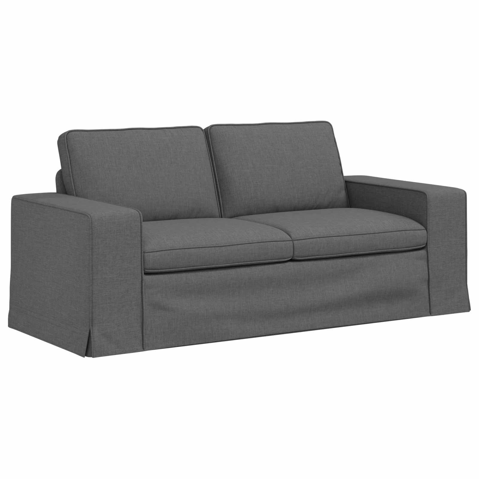 Sofa Dunkelgrau 182 x 80 x 82 cm Stoff