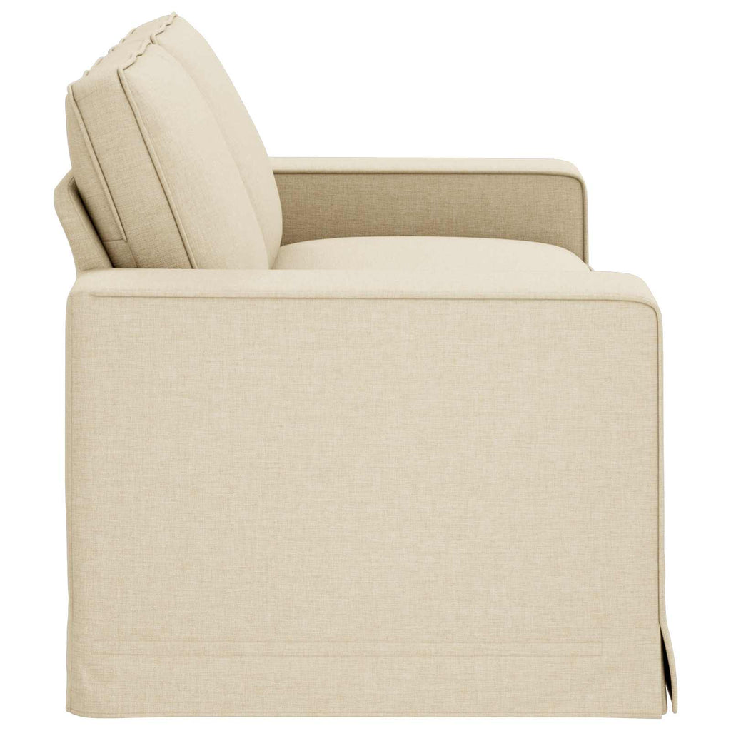 Sofa Creme 182 x 80 x 82 cm Stoff