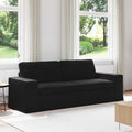 Sofa Schwarz 222 x 80 x 82 cm Stoff