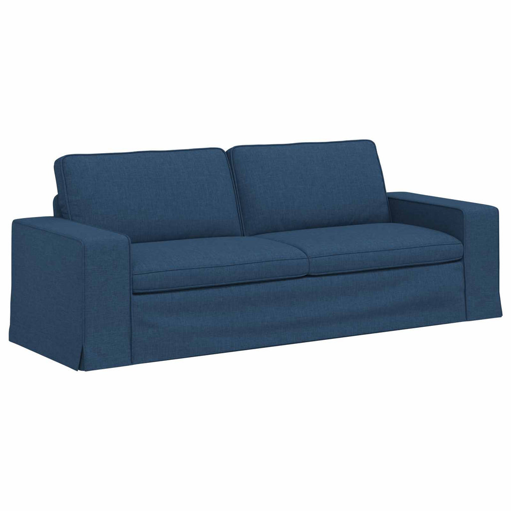 Sofa Blau 222 x 80 x 82 cm Stoff
