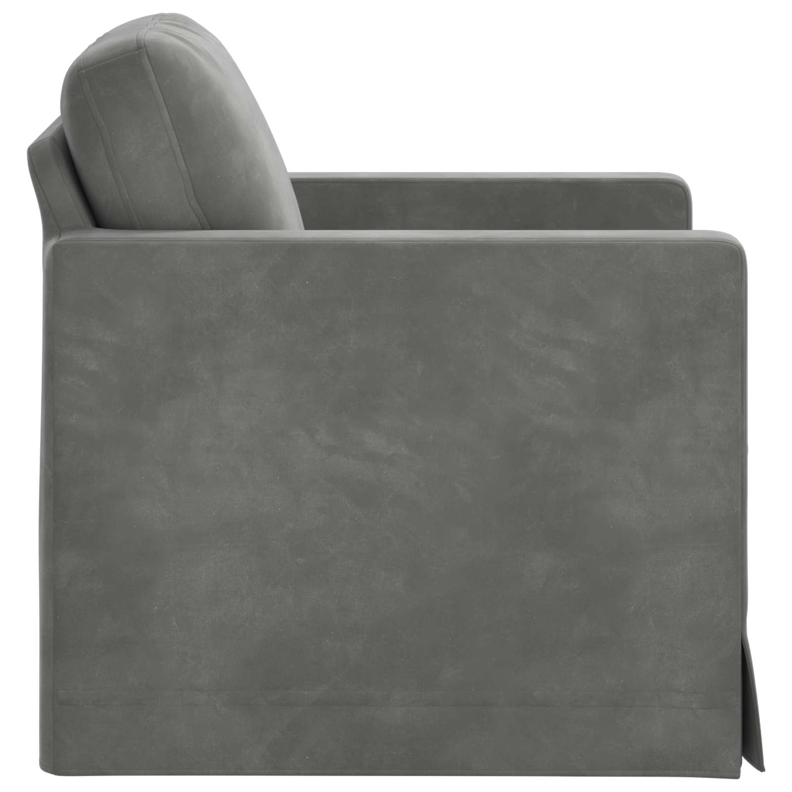 Sofa Dunkelgrau 78 x 78 x 80 cm Samt