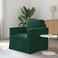Sofa Dunkelgrün 78 x 78 x 80 cm Samt