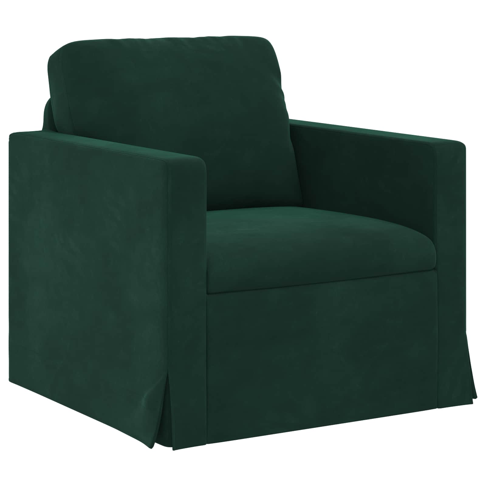 Sofa Dunkelgrün 78 x 78 x 80 cm Samt