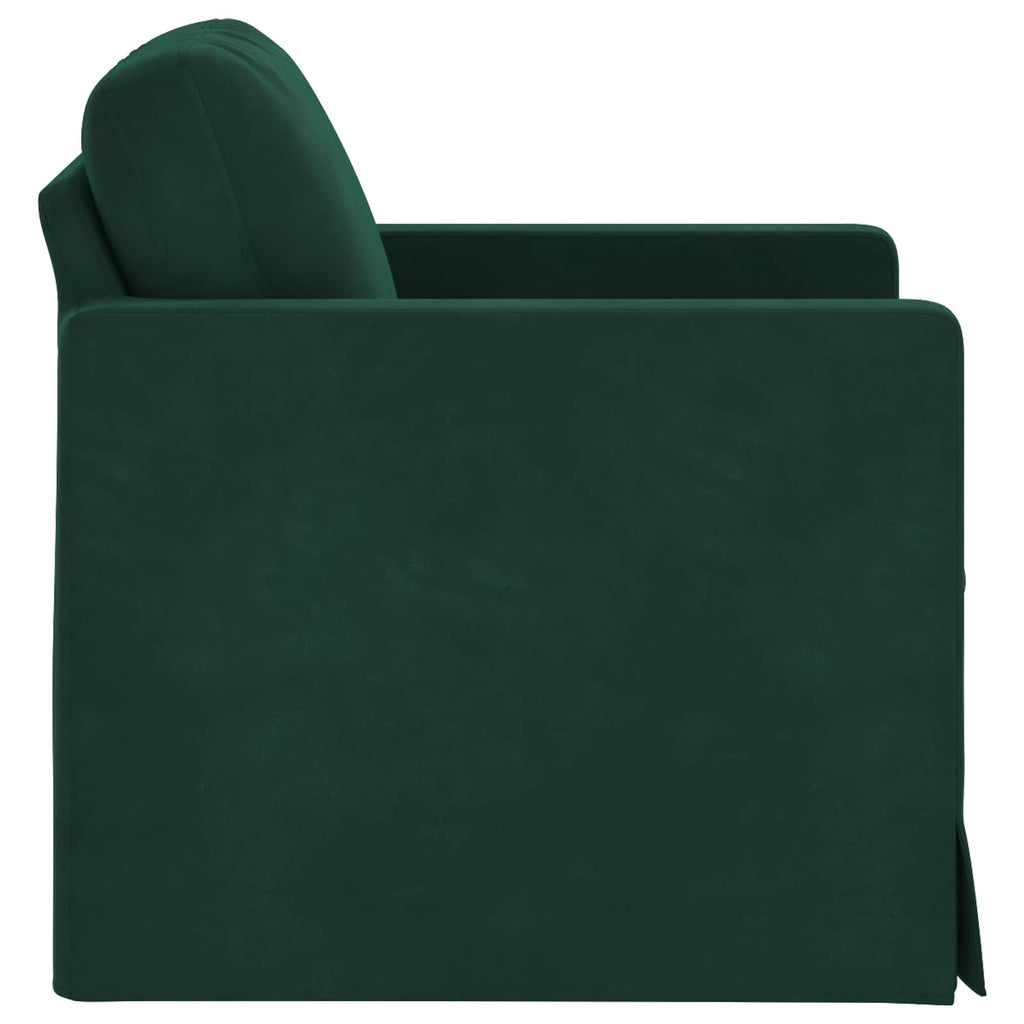 Sofa Dunkelgrün 78 x 78 x 80 cm Samt