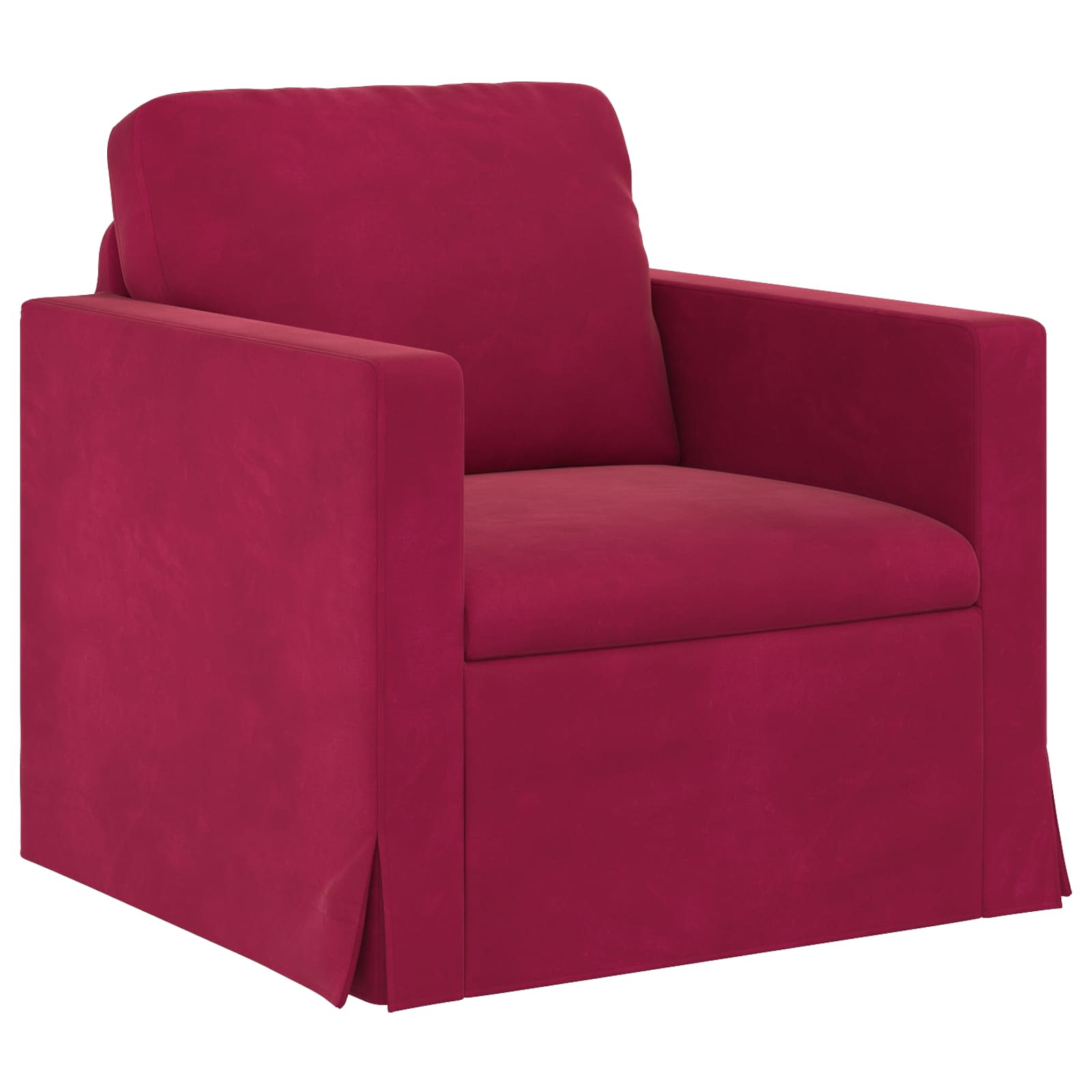 Sofa Weinrot 78 x 78 x 80 cm Samt