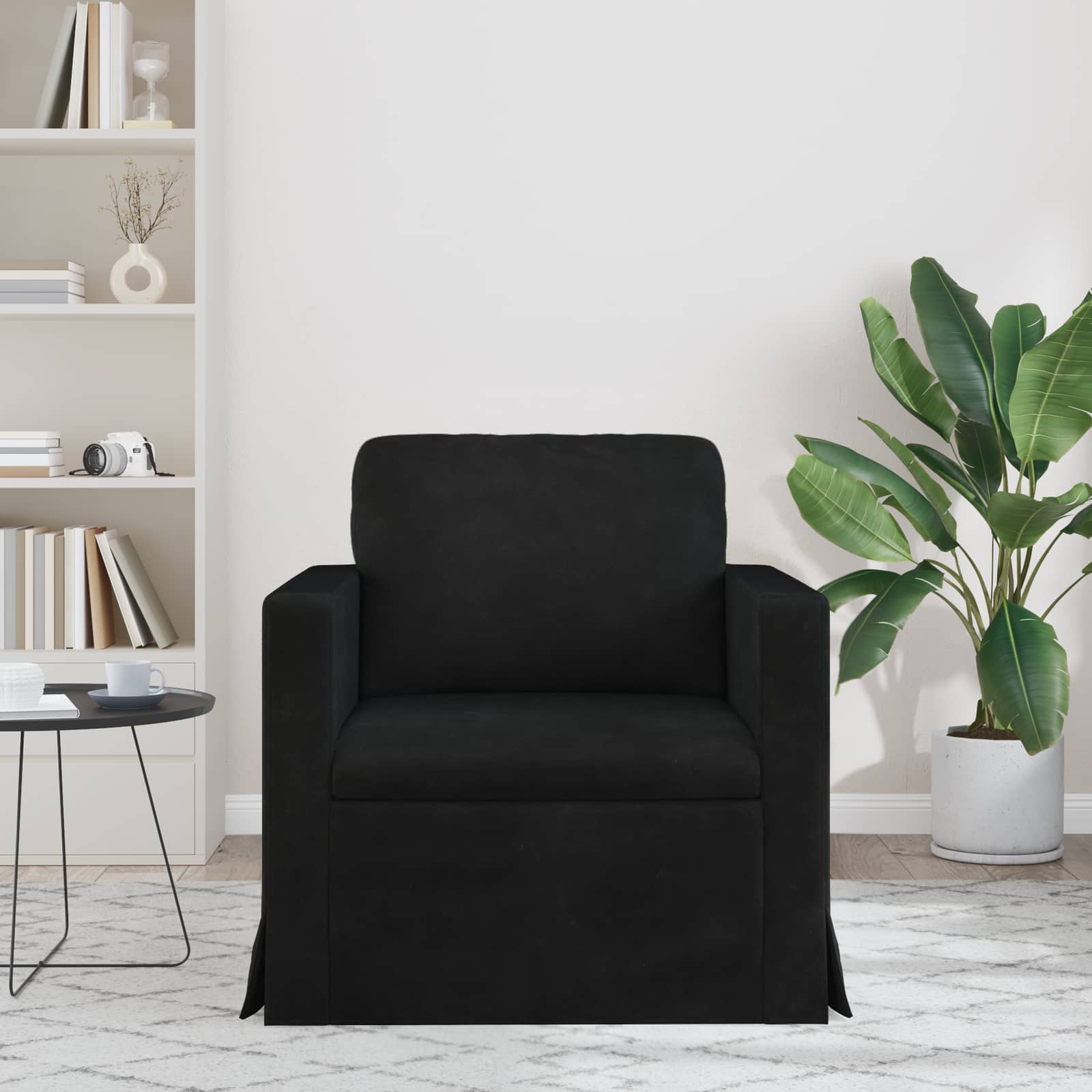 Sofa Schwarz 78 x 78 x 80 cm Samt