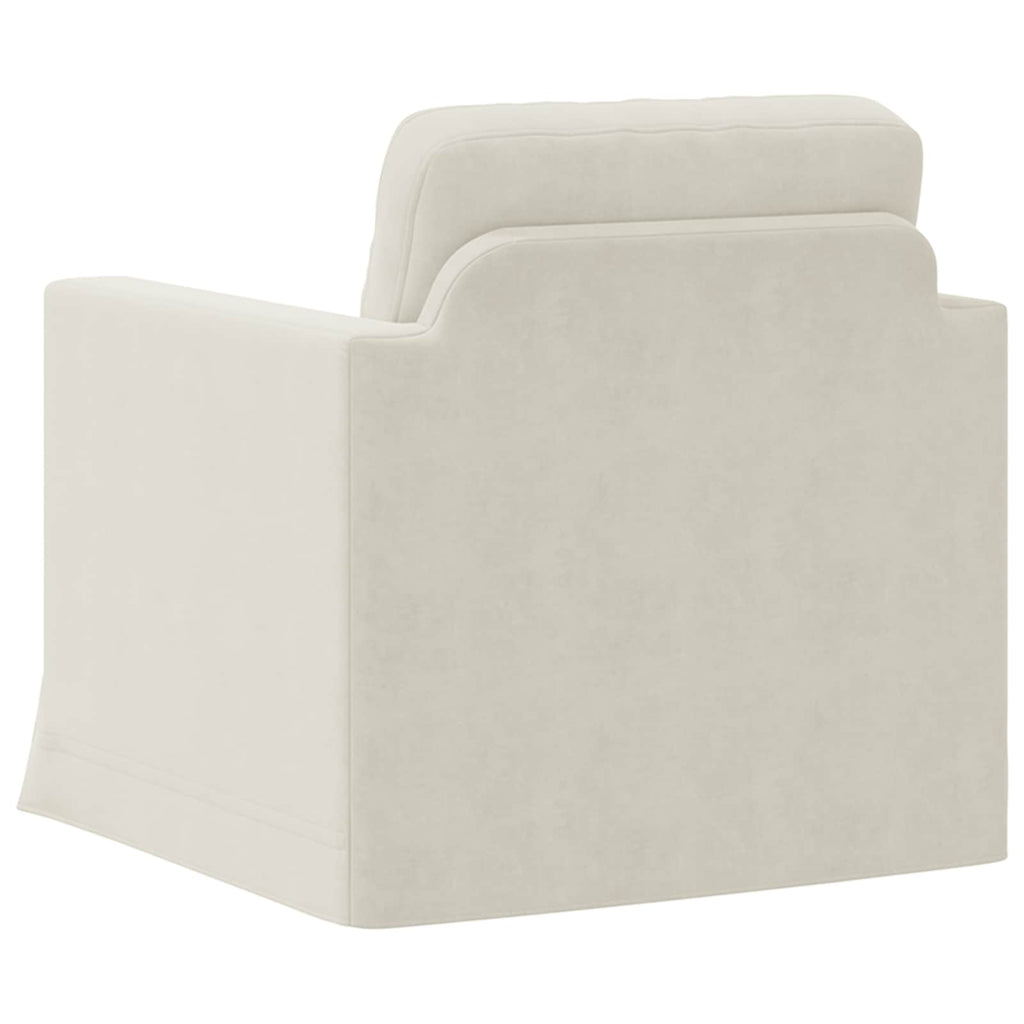 Sofa Creme 78 x 78 x 80 cm Samt