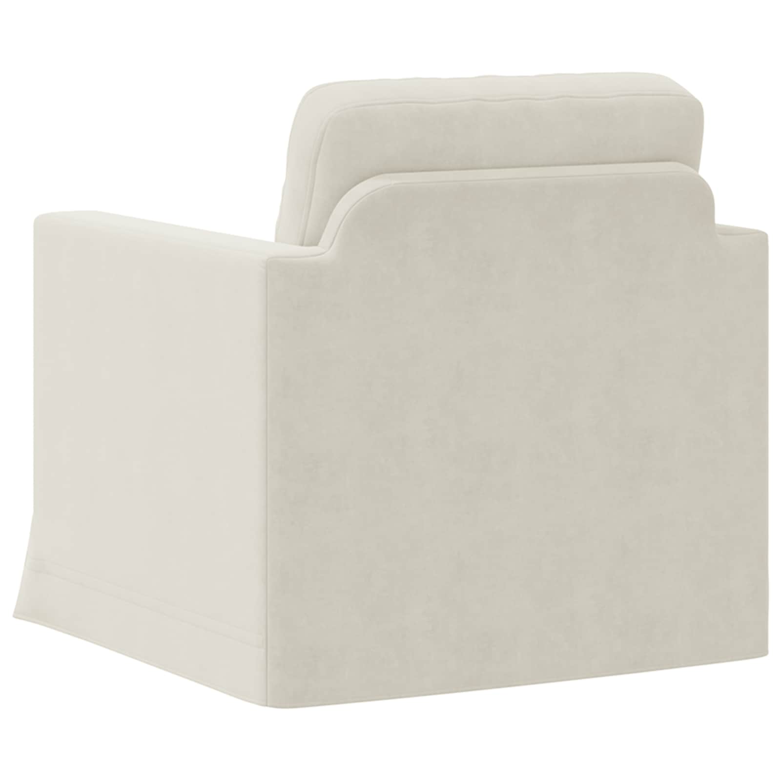 Sofa Creme 78 x 78 x 80 cm Samt