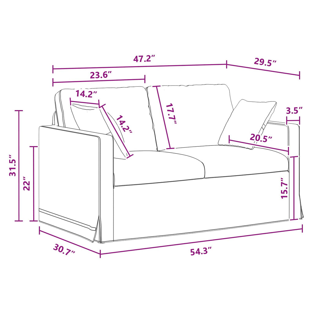 Sofa Dunkelgrau 138 x 78 x 80 cm Samt