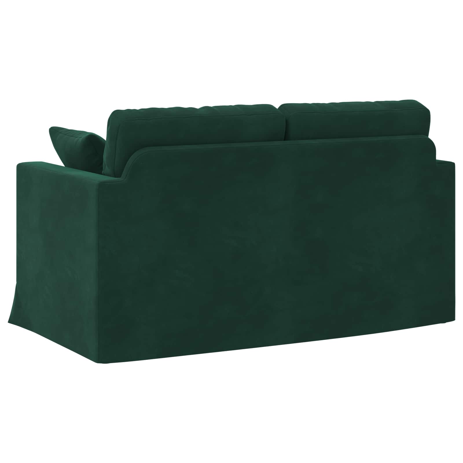 Sofa Dunkelgrün 138 x 78 x 80 cm Samt