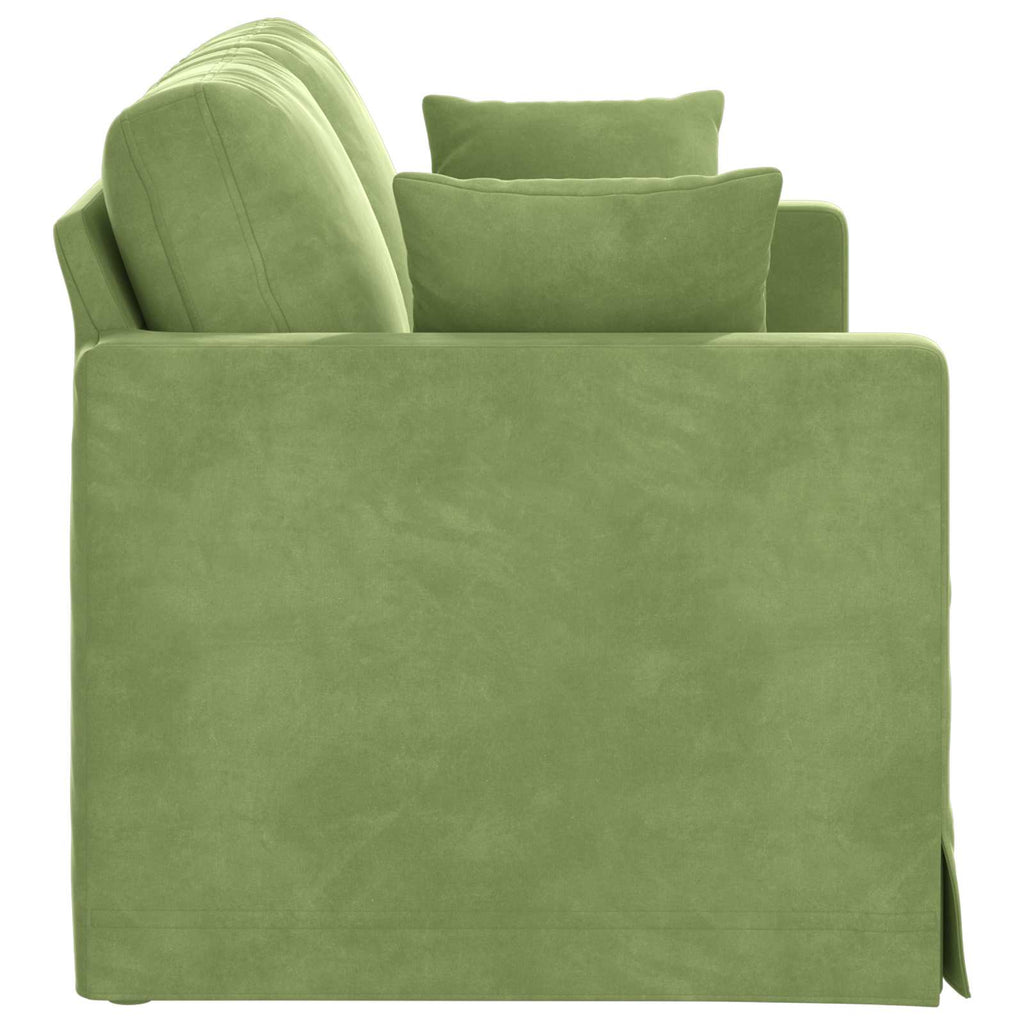 Sofa Hellgrün 138 x 78 x 80 cm Samt