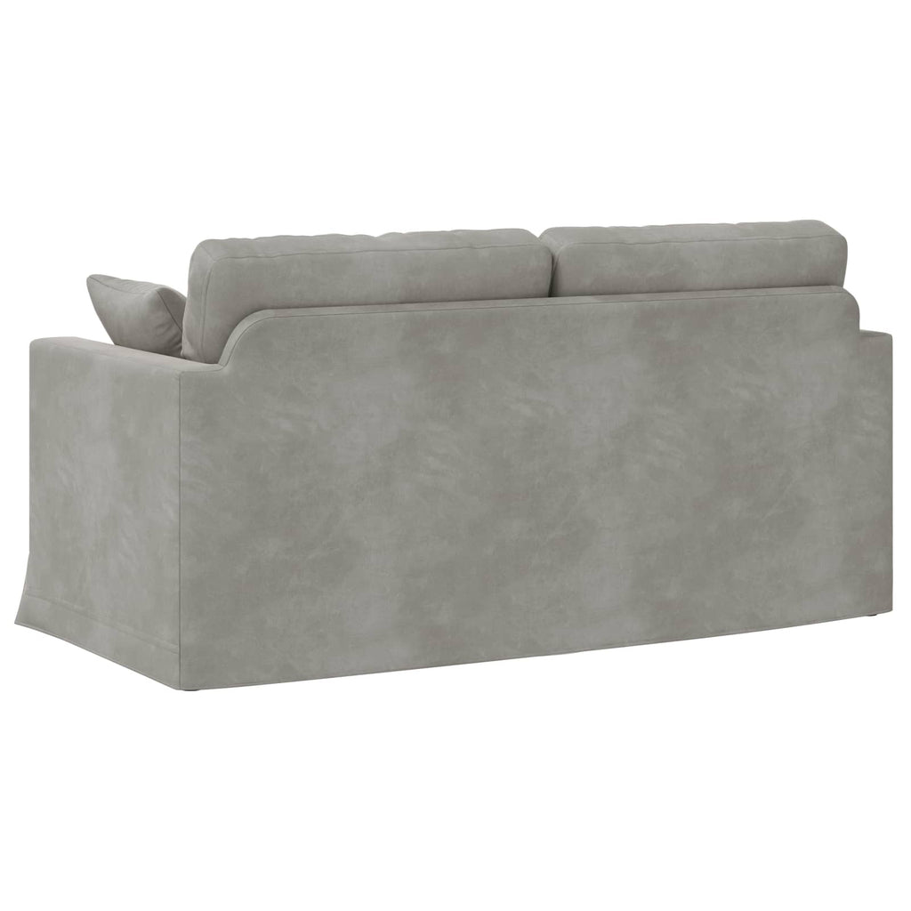 Sofa Hellgrau 158 x 78 x 80 cm Samt