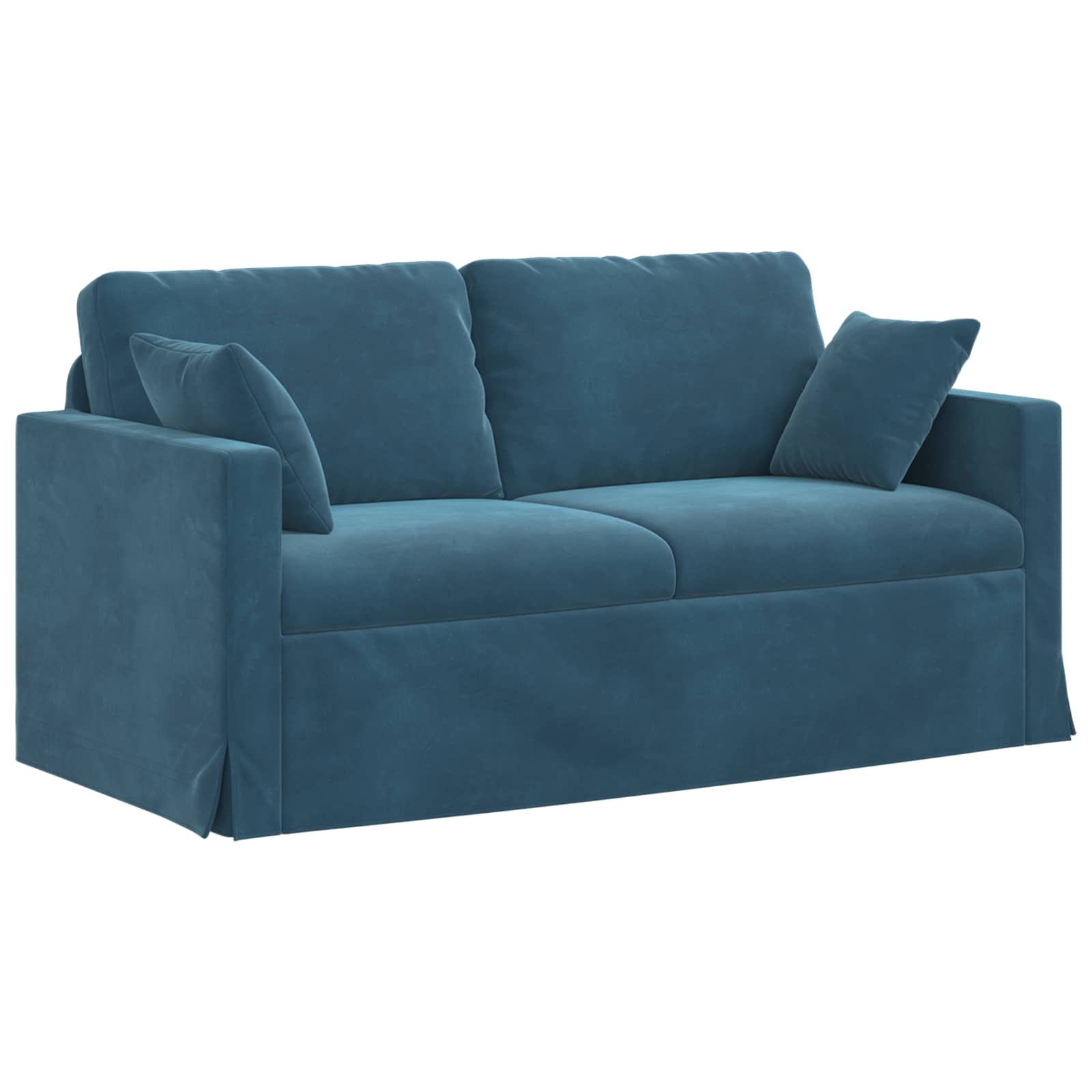 Sofa Blau 158 x 78 x 80 cm Samt