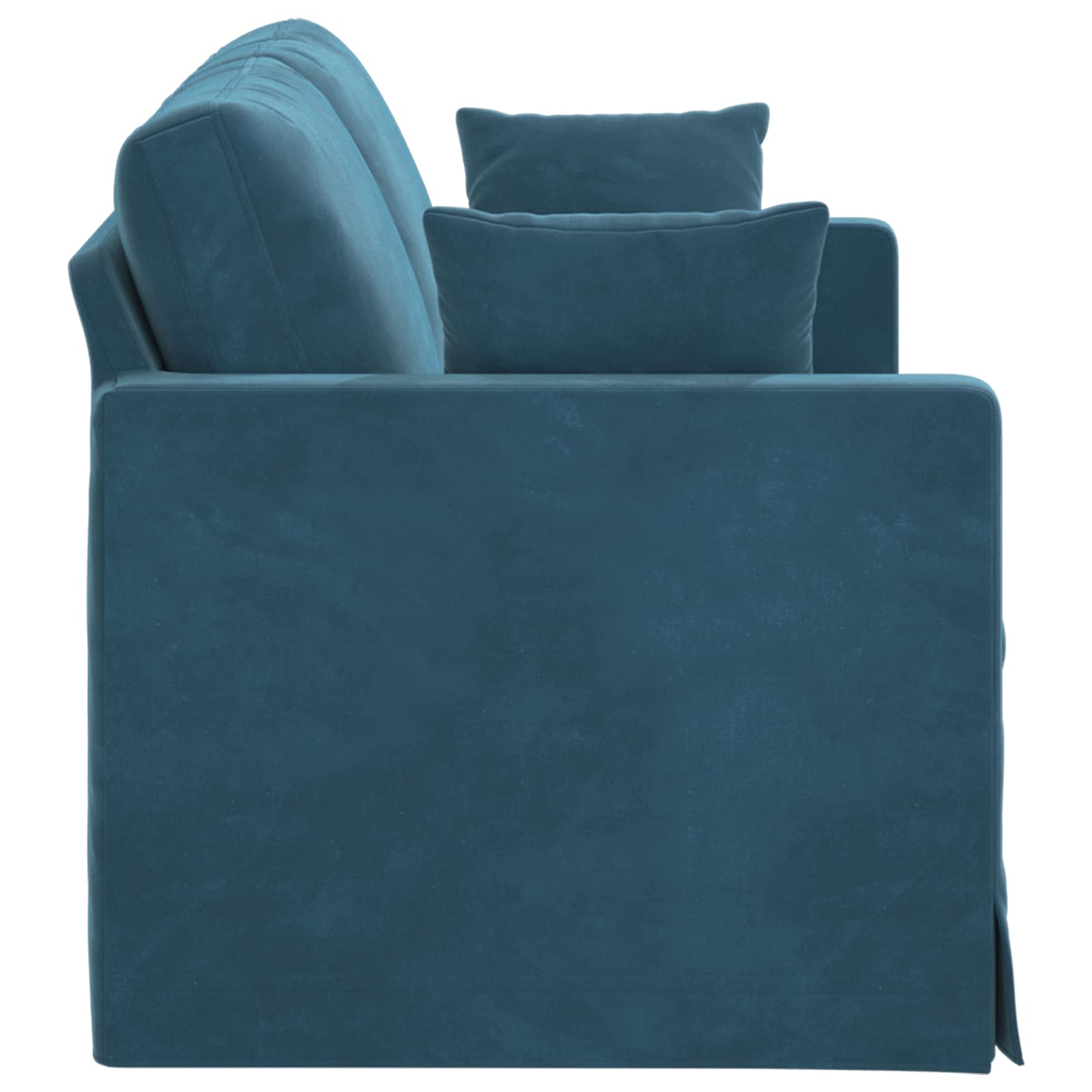 Sofa Blau 158 x 78 x 80 cm Samt