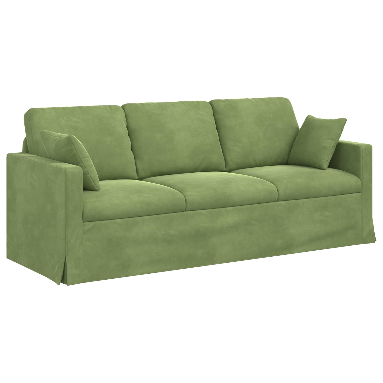 Sofa Hellgrün 198 x 78 x 80 cm Samt