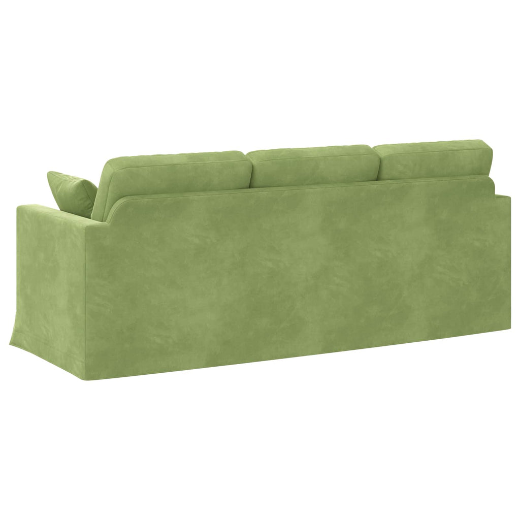 Sofa Hellgrün 198 x 78 x 80 cm Samt