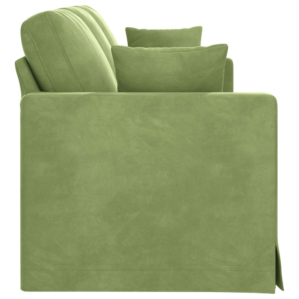 Sofa Hellgrün 198 x 78 x 80 cm Samt