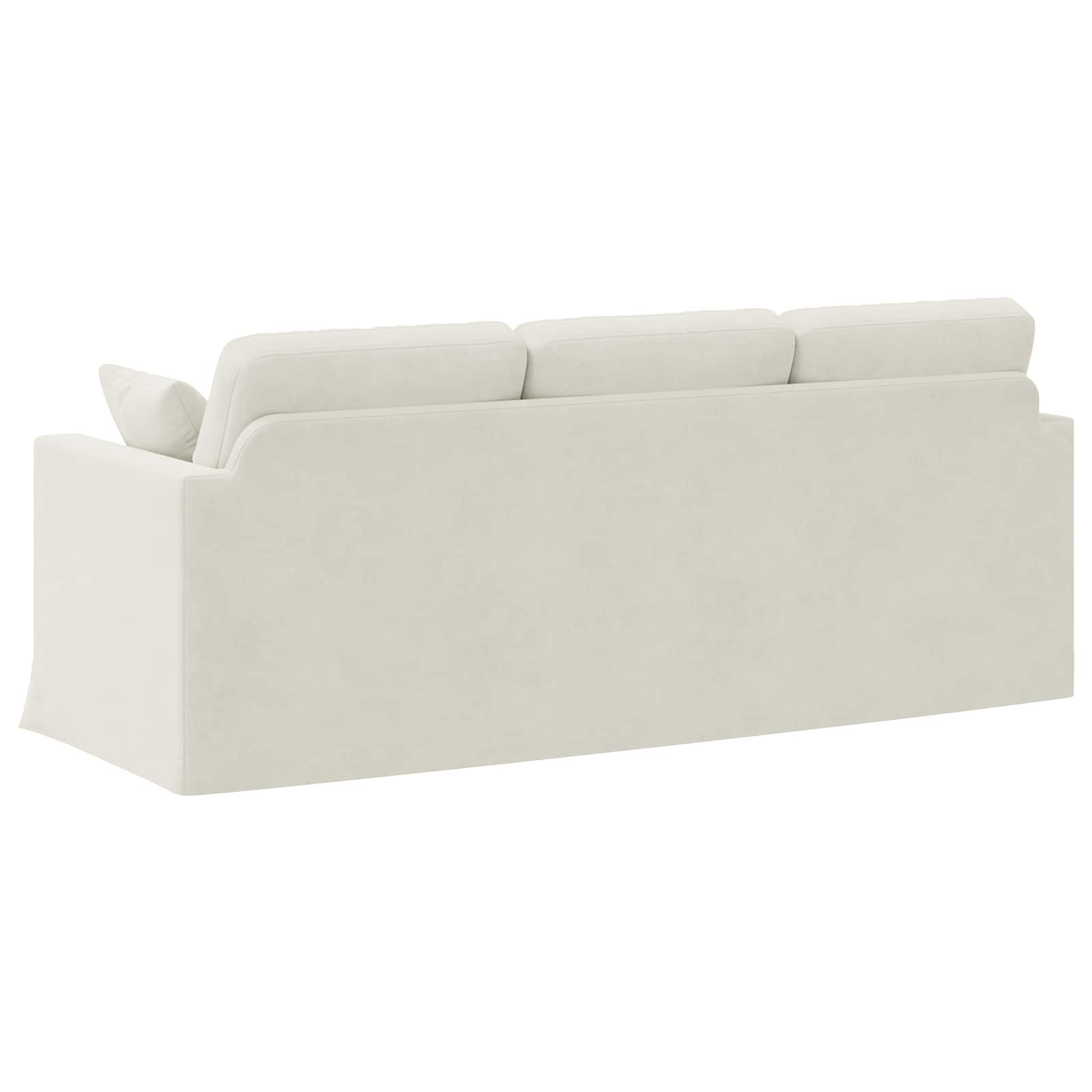 Sofa Creme 198 x 78 x 80 cm Samt