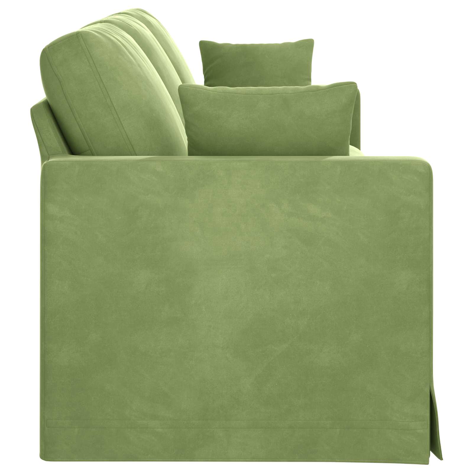 Sofa Hellgrün 228 x 78 x 80 cm Samt