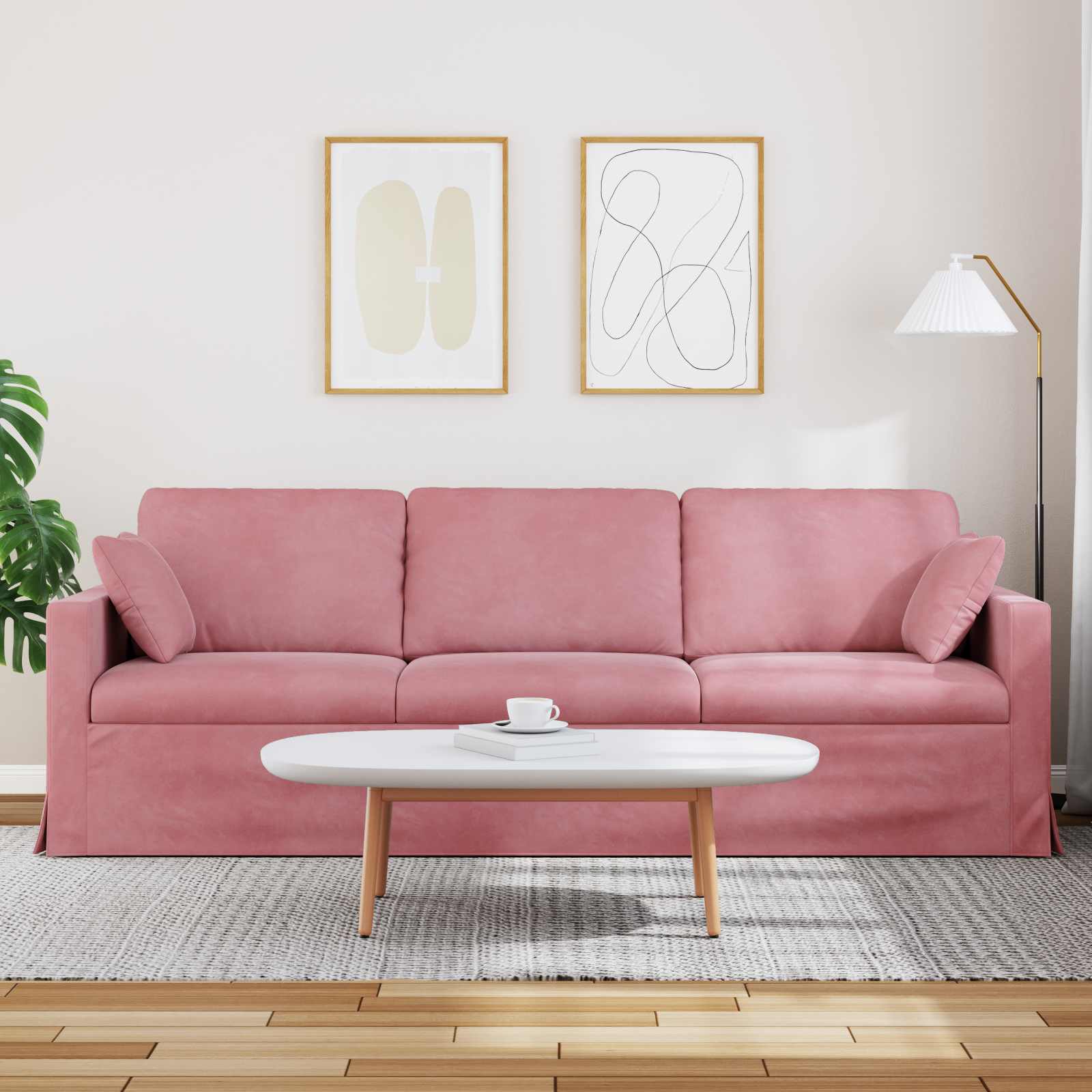 Sofa Rosa 228 x 78 x 80 cm Samt