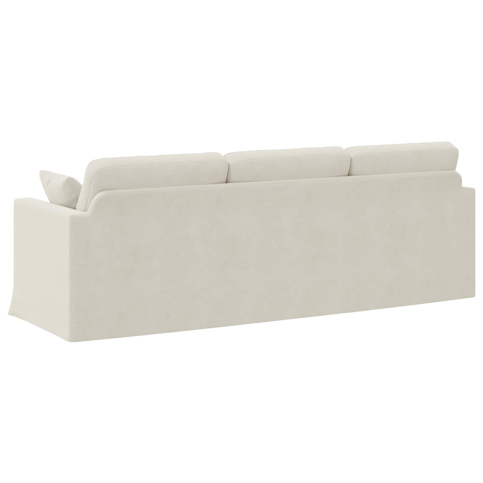 Sofa Creme 228 x 78 x 80 cm Samt